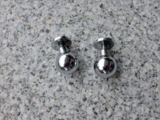 Möbelknauf Knopf Schranktürgriff Schubladengriff Schraube Kugel Italy Silber 2cm