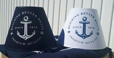 Lampenschirm, maritim, Weiß