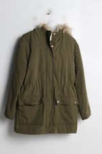 Pimkie Damen Parka Mantel Jacke - Grün - Größe Small S (C34)