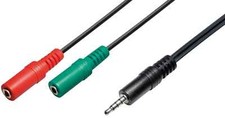 Headset Y-Adapter TRRS Stecker