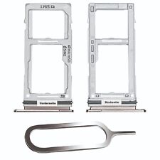 SAMSUNG GALAXY S10 / PLUS SIM KARTEN HALTER TRAY ADAPTER SLOT DUAL PRISM WEIß