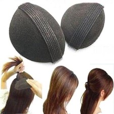 2er SET Haarkissen Haar Volumen Schaumstoff Kissen mit Klettband Frisurenhilfe