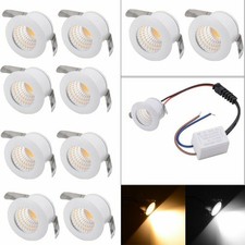 10x Einbaustrahler Minispot LED 230V 3W Einbauleuchte Einbauspots Spot 100LM