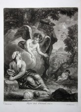 ca 1800 Hagar Ismael Ishmael Altes Testament Mezzotinto Aquatinta Pembroke Smith