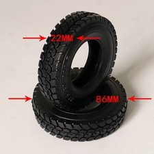 2Stk Außendurchmesser 86 Mm Schotterreifen Für 1/14 Tamiya RC LKW Sacnia 770S 