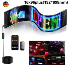 LED Display Laufschrift Leuchtreklame Werbung Muster Programmierbar 192*898mm