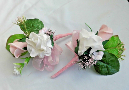 Corsage elfenbein oder weiß - -,