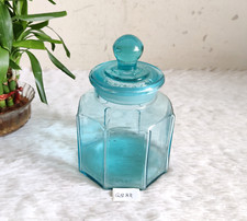 1930s Vintage Aqua Blau Glas