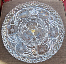 3,9 kg schwere Bleikristall (24% PbO) Schale / Anbietschale mit 36 cm Ø