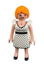 Playmobil Figures Klicky - Rockabilly / Petticoat Dame / Frau