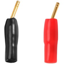 1X(10 Paar 2 Mm Bananen Stecker Schrauben Typ, Audio Lautsprecher Kabel Ste2535