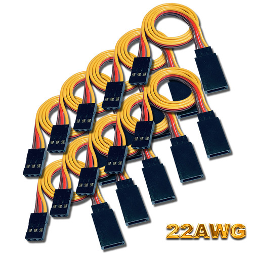 10cm 22awg servokabel servo - 22awg,