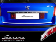 PEUGEOT 407 SW Chrom Zierleiste 3M Tuning Heckleiste Kantenschutz
