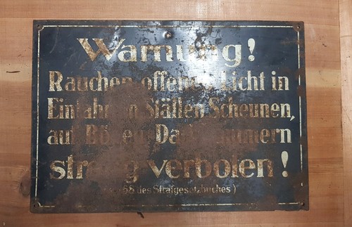 Uraltes schild warnung - uraltes, !