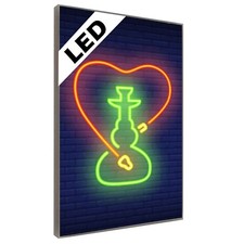 LED Leuchtbild - Shisha Hookah