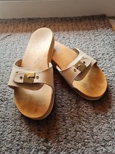 Holzatschen Zoccoli Holz Pantoletten Holzklepper Sandaletten Clogs Mules 42 TOP