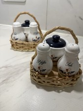 2 Set 3 tlg. Menage Salz