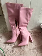 Damen Stiefel High-Heels rosa