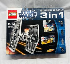 LEGO 66432 Star Wars 3In1 9490 Droid Escape 9492 TIE Fighter 9496 Desert Skiff