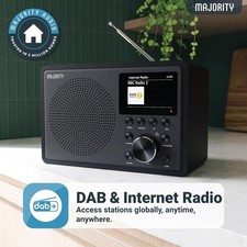 Internetradio mit DAB, UKW, BT, Aux, Spotify, Alleskönner Majority Touro,WIE NEU