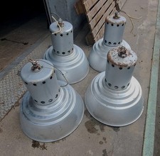 4x Original Industrielampe Vintage Deckenlampe
