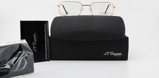 S.T. DUPONT Brille D 160 20 6051 52-19 135 23KT GP Gold Black 53-18 140 Estede