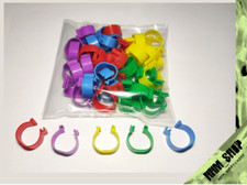 50 x Ring für Geflügel bunt