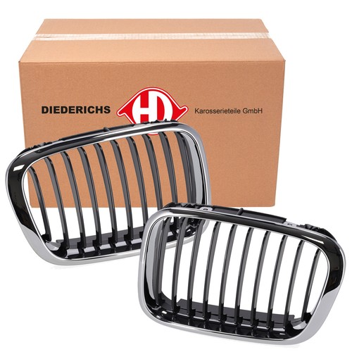 Diederichs chrom schwarz - 2x, chrom-schwarz