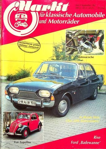Oldtimer markt 1985 - oldtimer, 09/1985