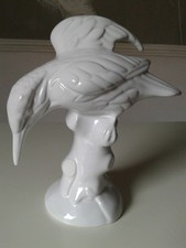 Große Porzellanfigur Eisvogel 20 cm von Wagner & Apel in Lippensdorf um 1930