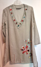 Tunika Bluse Oversize Strandkleid Hemd Boho Gr. L s.g. Zustand Marke Karisma