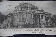 Gruß aus wiesbaden 1898 - ak,