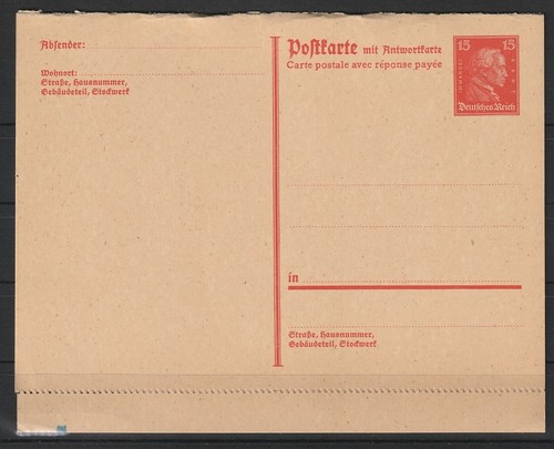 Deutsches reich ganzsache - deutsches,