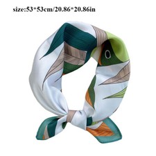 Kopf Hals Haargummi Band Aufdruck Halstuch Klein Seide Schals Bunt Kopftuch ▽