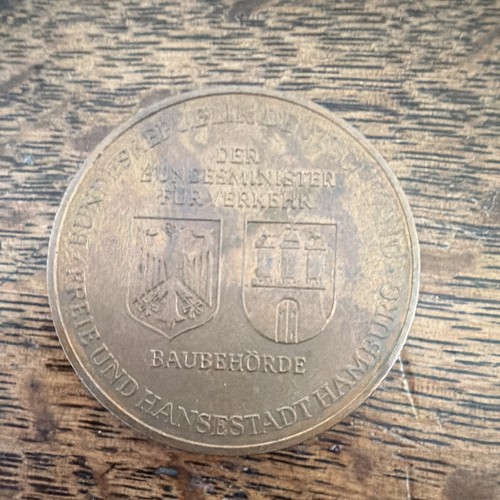 Elbtunnel hamburg medaille - elbtunnel,