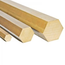 Messing Sechskant SW 6 mm -