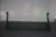 Wandregal, Board, Wandablage schmiedeeisern Metall, Glaseinlage schwarz, 40 cm