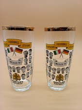 2 Biergläser Fußball WM 1970