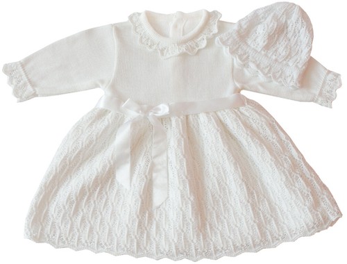 Taufkleid strickkleid - taufkleid,