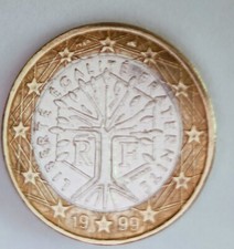Frankreich:  1 Euro Münze von 1999 - Liberte Egalite Fraternite - sehr selten