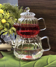 teekanne caydanlik aus glas 