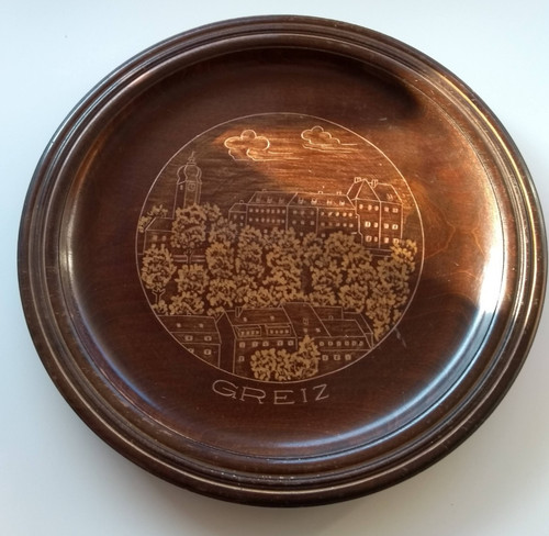 Greiz stadt wandteller holz - greiz,