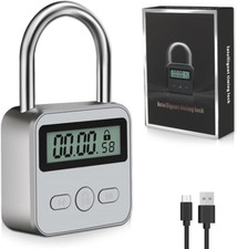 Digitale Zeitschloss, Smart Time Lock Mit Lcd-Display USB Sicherheits Vorhängesc