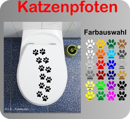 Katzenpfoten deckel - wc,