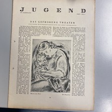 Zeitschrift Jugend Nr. 6 1925 Kunst und Leben München unvollst.Fasching