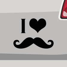 Aufkleber Schnurrbart
