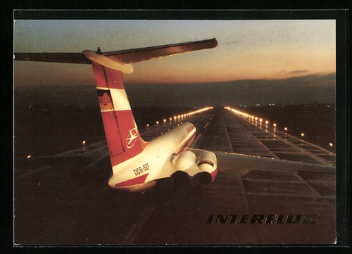 Flugzeug der interflug - flugzeug,