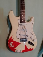 Stratocaster E Gitarre  Rossi&Behr Creme Fender Pickups Lawrence FinishTop Sound