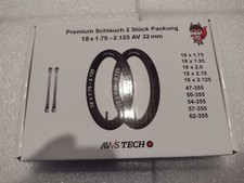 2 Fahrradschlauch premium 18 x 1,75-2.125 av 32 mm unbenutzt