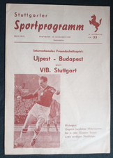 Orig. PRG / Programm  27.12.1959  VfB STUTTGART - DOZSA UJPEST  !!  RARITÄT